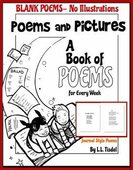 Preview of Book of 70+ Original Illustrated Poems- BLANK POEMS ONLY Version