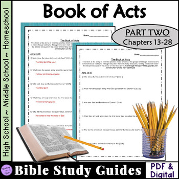 bible book of acts teaching resources teachers pay teachers