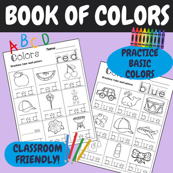 Preview of Book of Colors | Learning Colors | Big Book of Colors | Back to School Colors