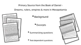 Book of Daniel Excerpts w guiding Questions: Mesopotamia P
