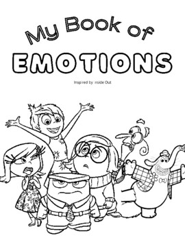 Preview of Book of Emotions Keepsake Project | Inside Out | SEL | Coloring Book | Art