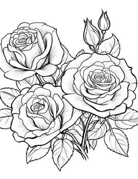 Art of Flowers: A Coloring Book of Floral Designs - Valme Publishing