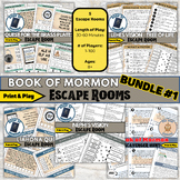 Book of Mormon Escape Rooms - Bundle #1, Printable Family 