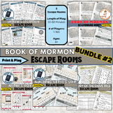 Book of Mormon Escape Rooms - Bundle #2, Printable Family 