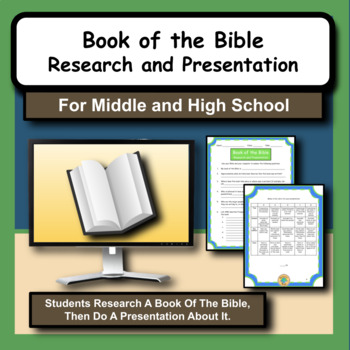 Preview of Books of the Bible Research and Presentation Activity for Bible Class
