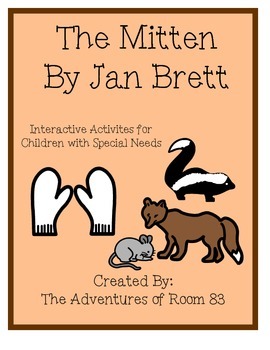 Preview of Book of the Month Activites for Children with Autism- "The Mitten"