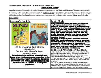 Preview of Book of the Month plan (black history month)