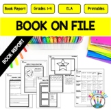 Book on File Book Report Template Realistic Fiction Book R