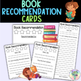 Book recommendation template cards