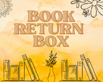 Preview of Book return poster- free resource