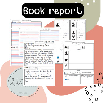 book review template 2nd grade