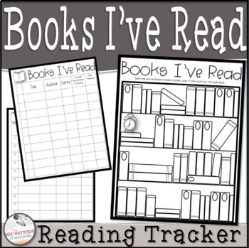 Book Tracker, Book Reading Tracker, Books I've Read Poster, Reading Journal