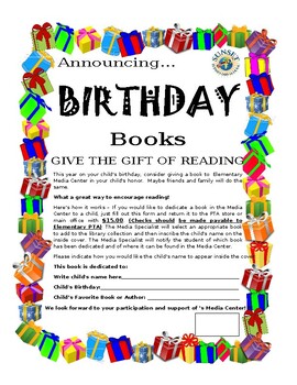 Preview of Book swap & birthday Books: give the gift of reading(2 editable&fillable flyers)