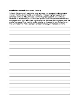 Book vs. Movie Compare and Contrast Essay Writing by CleverCommonCore