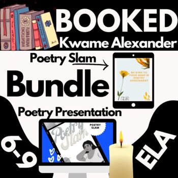 Preview of Booked by Kwame Alexander Novel Study and Poetry Bundle/Answer Keys/Editable