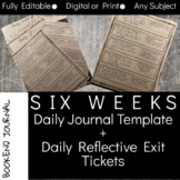 Bookend Journal - SIX WEEKS of Journal Templates and Refle