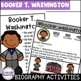 Booker T. Washington Biography Activities & Flip Book - Bl