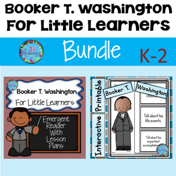 Preview of Booker T Washington Black History Month Kindergarten First Second Grade ESL