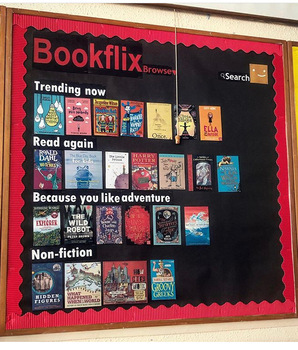 Preview of Bookflix Bulletin Display (Editable)