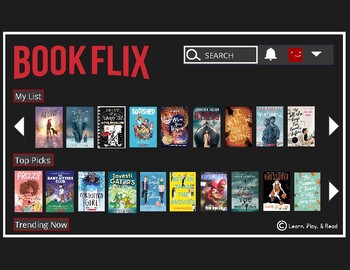 Preview of Bookflix Library Bulletin Board Display