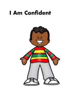 Preview of Booklet About Affirmations for Beginning Readers: I am Confident