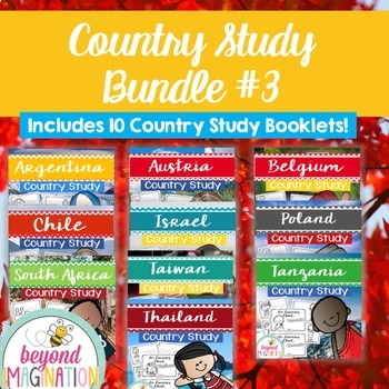 Preview of Booklet Bundle Country Study Project Unit #3