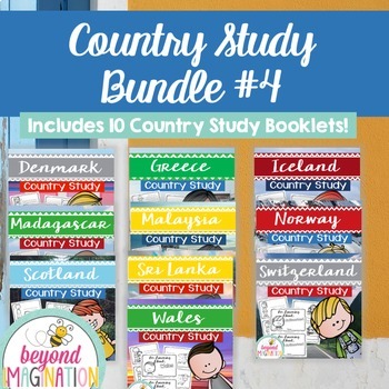Preview of Booklet Bundle Country Study Project Unit #4
