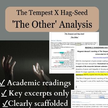 Preview of Booklet: The Tempest + Hag-Seed 'The Other' COMPLETE HSC MOD A