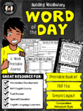 Word of the Day - Printable Booklet