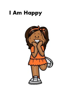 Preview of Booklet about Affirmations for Beginning Readers: I am Happy