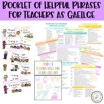 Preview of Booklet of Helpful Phrases for Teachers as Gaeilge