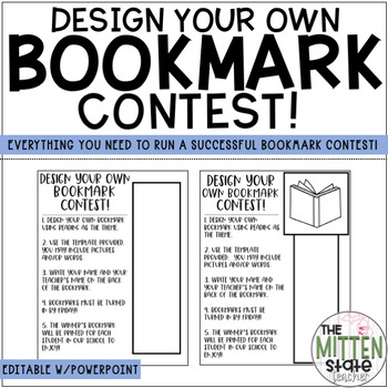 Preview of Bookmark Contest Distance Learning Idea