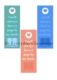 Bookmark Favors - End of the Year Gift