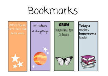 Bookmark Printable, Growth Mindset by Emma Butts | TpT