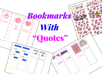 Preview of Bookmark Printables
