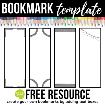 2 X 8 Blank Bookmark Template, Printable Bookmark Template Cricut  Silhouette Silhouette Studio Paper Size Letter 