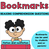 Reading Comprehension Questions Bookmark for Parents and Students