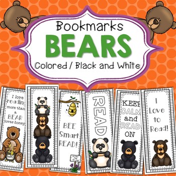 Preview of Bookmarks-Bear Themed