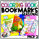 Bookmarks | Coloring Book | Color Your Own Bookmark | Holidays