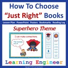 Just Right Books with 5 Finger Rule (Reading Strategies Po