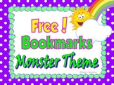 Bookmarks Monster Theme {Free}