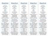 Hatchet edition of Bookmarks Plus—Aids understanding of the book!