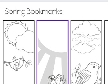 Preview of Bookmarks - Printable PDFs to Color for all Seasons and More!
