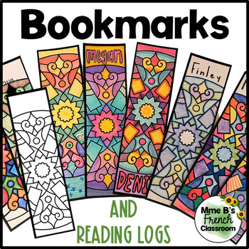 Preview of Bookmarks | Reading logs French, Spanish, and English | FREE!