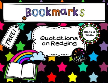 Bookmarks with Quotations by GG's Best | TPT