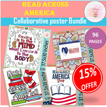 Preview of Books Bring Us Together - Read Across America Day Collaborative  Poster Bundle