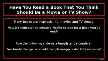 Preview of Books Gone Netflix Simple Template