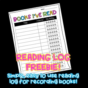 Preview of Books I've Read Student Reading Log