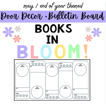 Preview of Books In Bloom - Bulletin Board/Door Decor