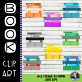 Books/Stack of Books Clip Art - 8 pieces - 300 dpi